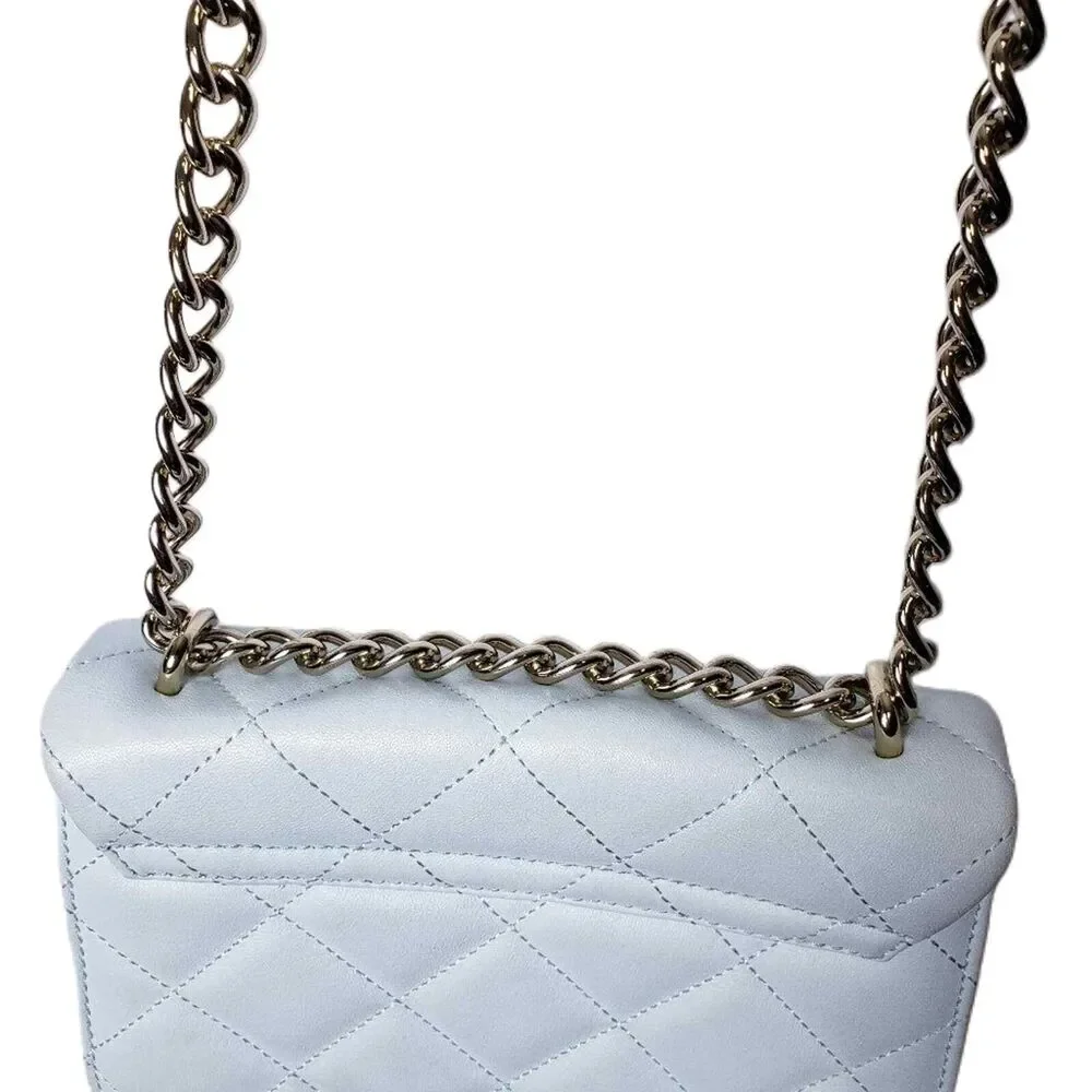 Kate Spade Emerson Place Lawren Quilted Leather Chain Adjustable Strap Crossbody